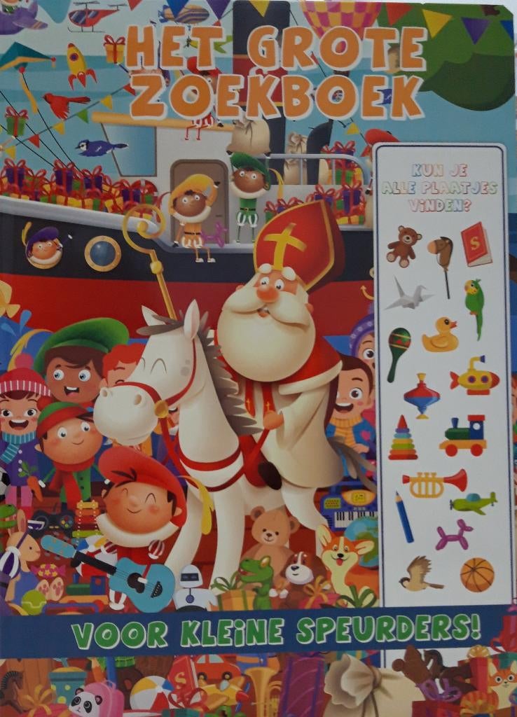 Het grote zoekboek voor kleine speurders SINTERKLAAS NIEUW, Boeken, Ophalen of Verzenden, Nieuw, Sprookjes