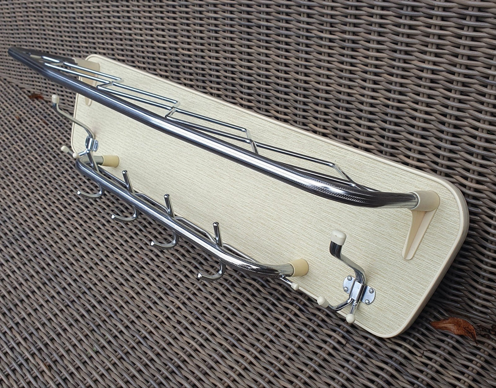Volledig originele mid-century wandkapstok jaren 50 / 60, Huis en Inrichting, Ophalen of Verzenden
