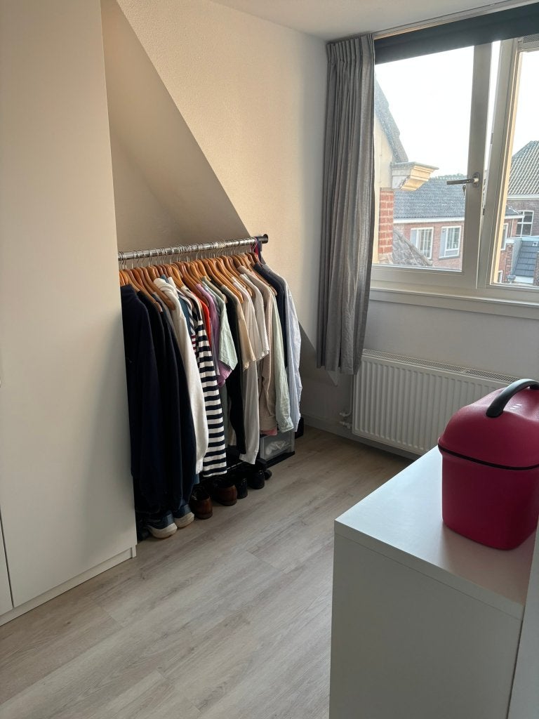 Kledingrek - Zwart met zilverkleurige stangen, Ophalen, Met wielen, Gebruikt