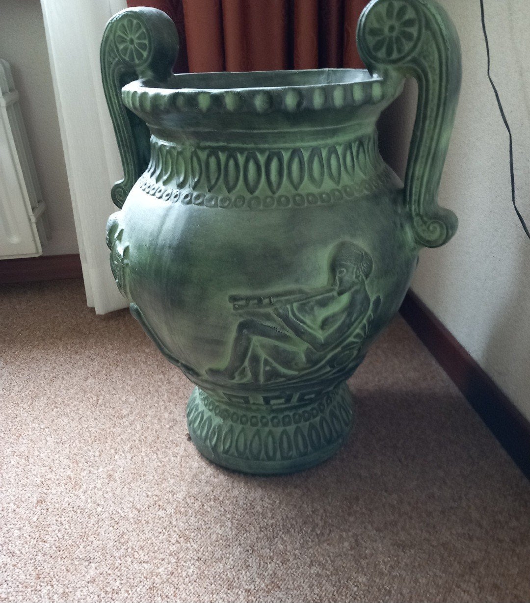 mooie grote groene pot/vaas, Ophalen