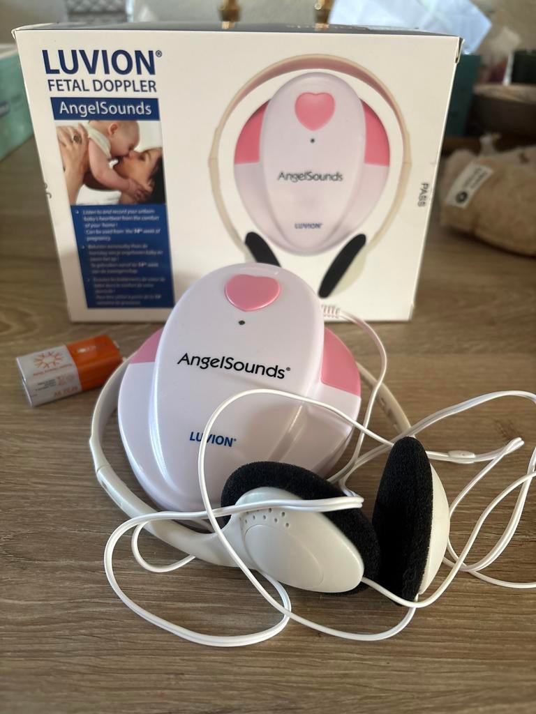Luvion Fetal Doppler AngelSounds - Luister naar je baby, Kinderen en Baby's, Babyfoons, Ophalen of Verzenden, Zo goed als nieuw