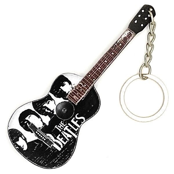 The Beatles foto gitaar sleutelhanger van hout keychain, Info@deconoord.nl, Deco Noord, Nieuw, Ophalen of Verzenden