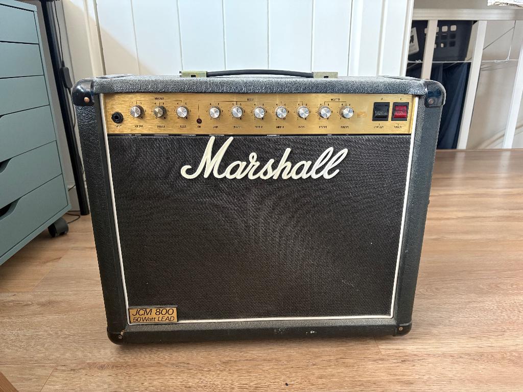 Marshall JCM800 4210 – Vintage UK buizencombo 50 W, Muziek en Instrumenten, Versterkers | Bas en Gitaar, Ophalen, Gebruikt, Gitaar