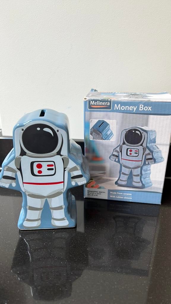 Spaarpot astronaut, Verzamelen, Ophalen of Verzenden, Zo goed als nieuw