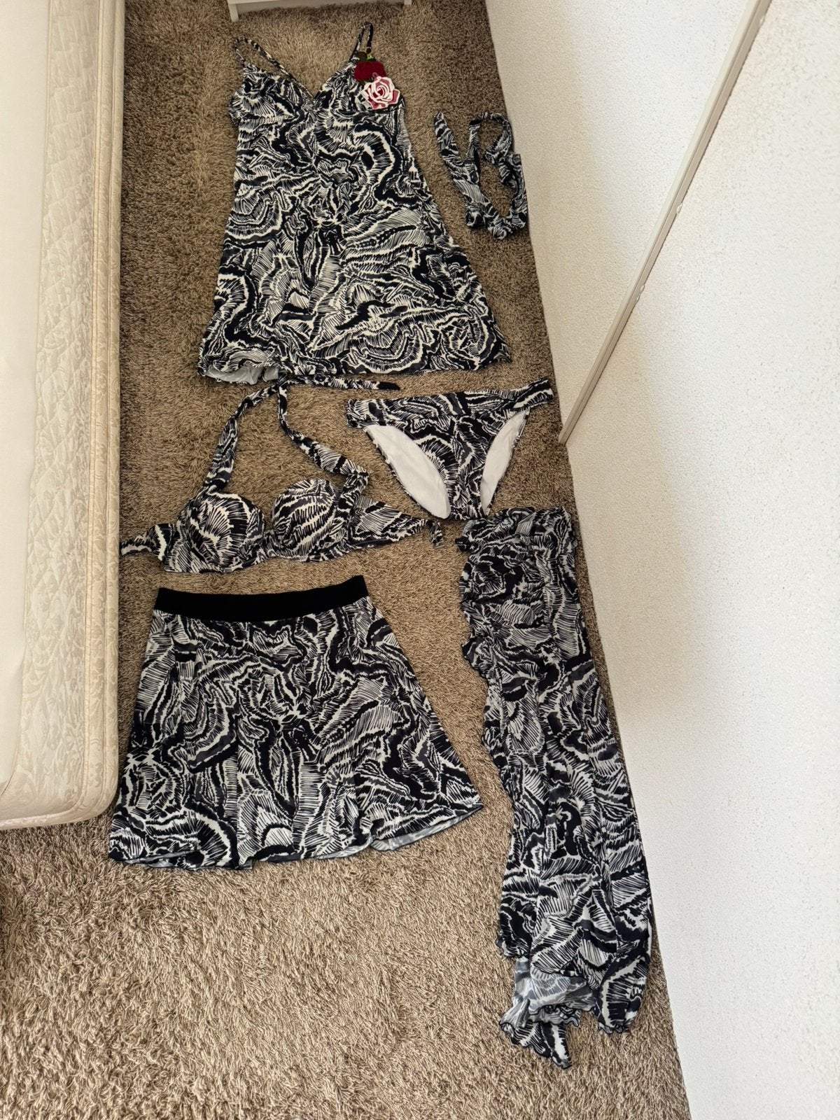 Pain de sucre bikini maat 75D met jurk, rok en pareo, Ophalen of Verzenden, Zo goed als nieuw, Overige typen