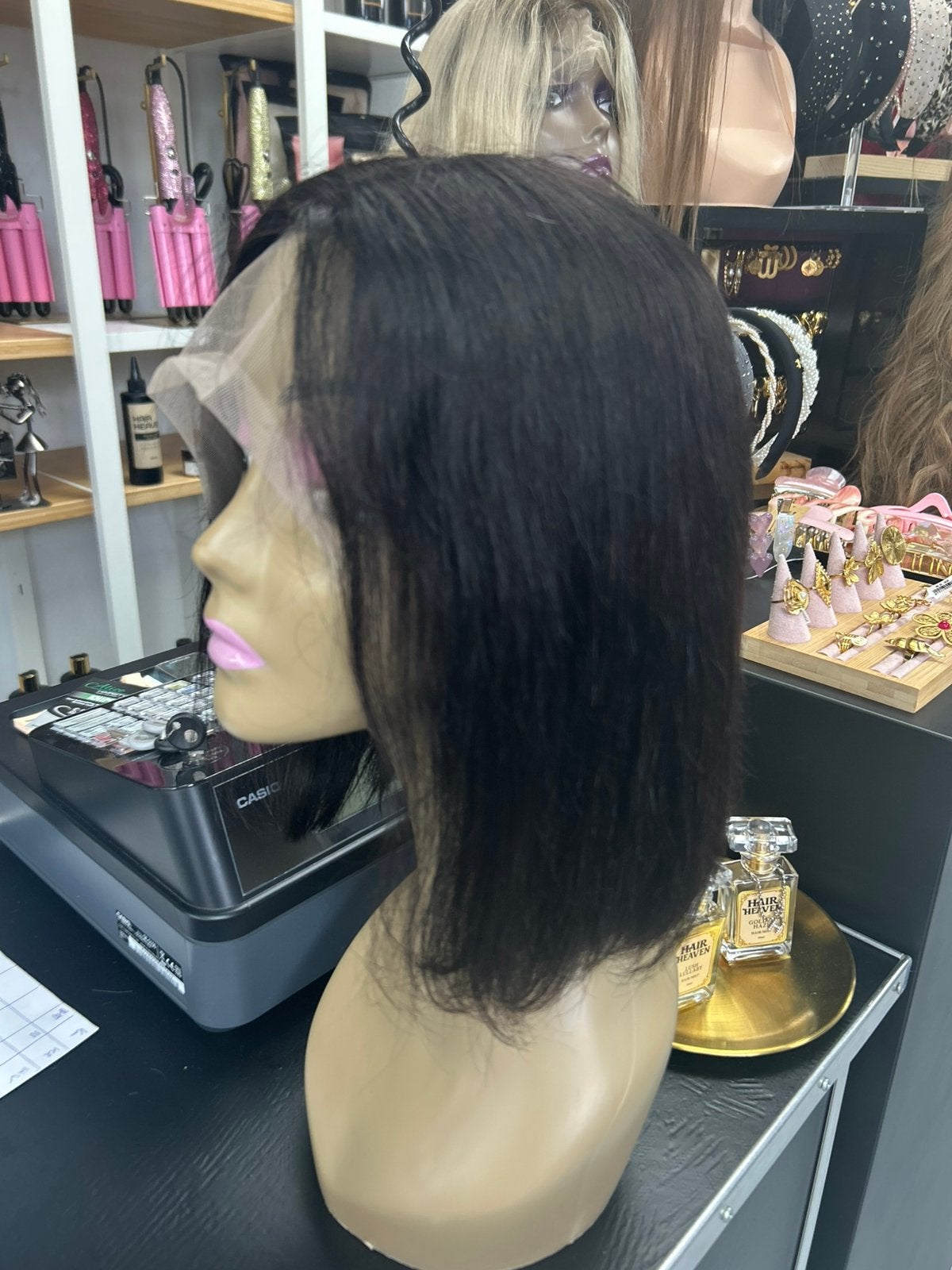 Echthaar pruik BOB model human hair lace wig OPRUIMING €59, Ophalen of Verzenden, Nieuw, Pruik of Haarverlenging