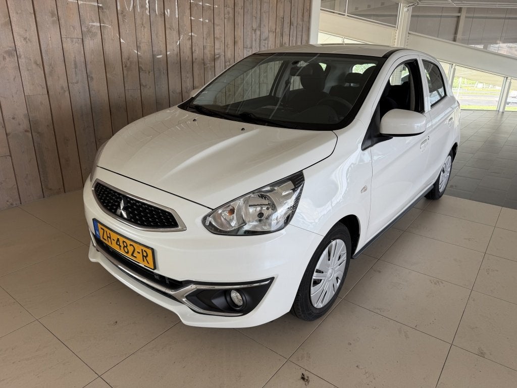 Mitsubishi Space Star 1.0 CVT ClearTec Cool+ (bj 2019), Stof, Gebruikt, Wit, Origineel Nederlands