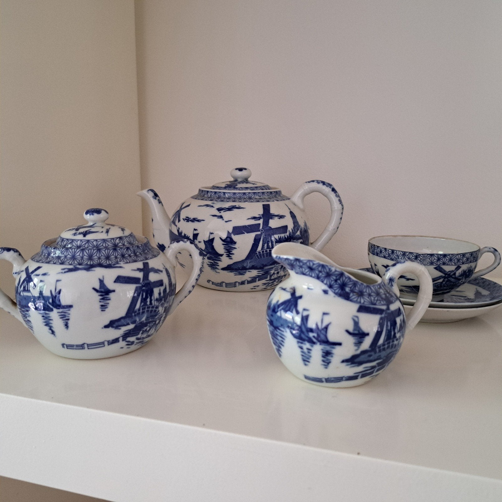 Japanse blauw-witte servies, Ophalen of Verzenden