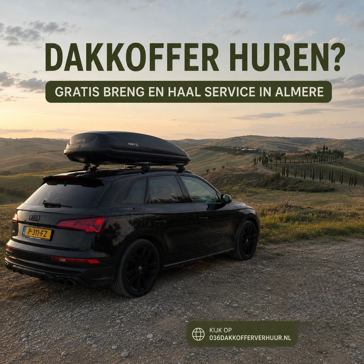 Dakkoffer huren in Almere, Ophalen, Gebruikt