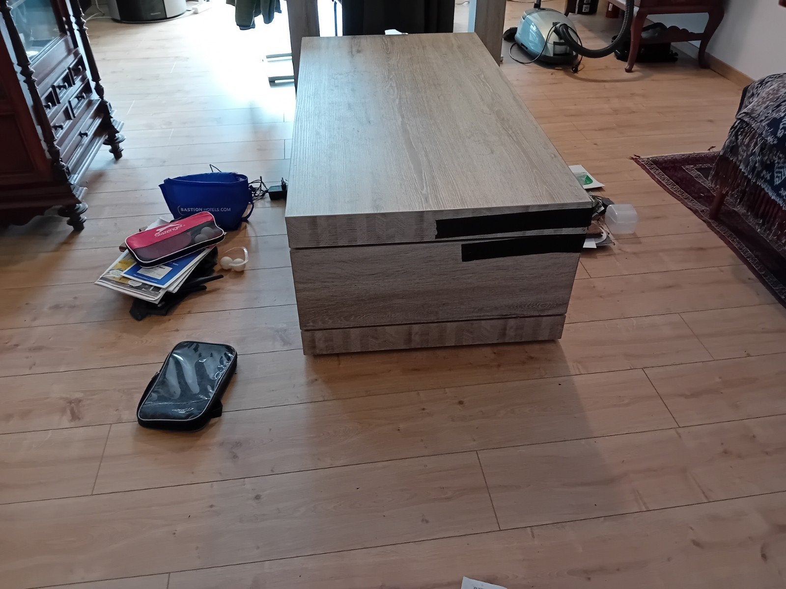 Gratis af te halen salontafel met lichte schade, Ophalen, Gebruikt, 100 tot 150 cm, 50 tot 100 cm