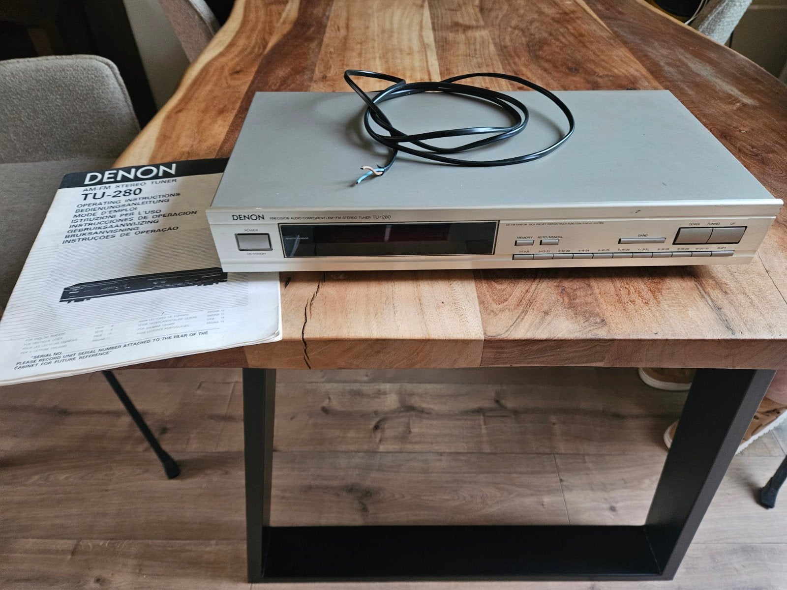 Denon TU-280 AM/FM Stereo Tuner, Ophalen, Gebruikt, Analoog