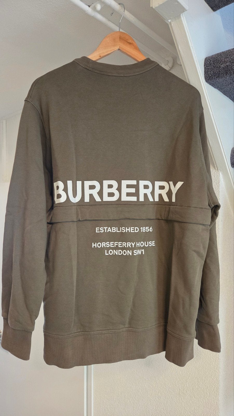Burberry Sweatshirt XL - Zo goed als nieuw, Kleding | Heren, Truien en Vesten, Zo goed als nieuw, Maat 56/58 (XL), Groen, Ophalen of Verzenden