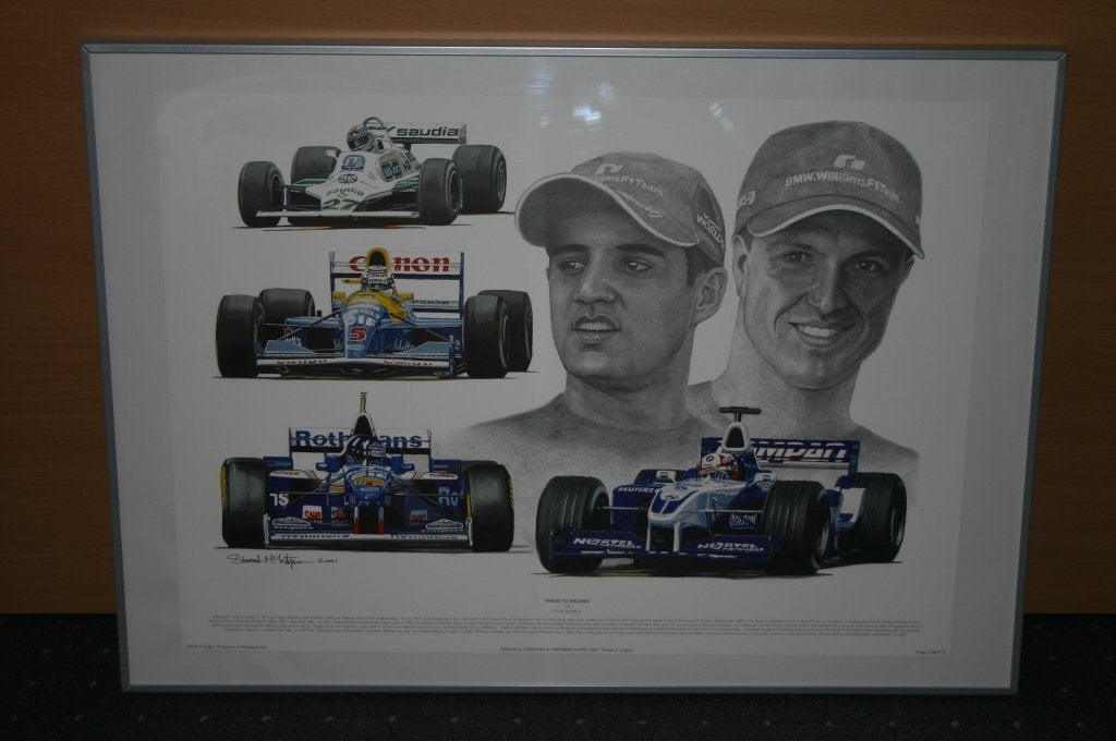 P.010 / Fraai Portret van Williams F1 Team uit 2001, Ophalen, Zo goed als nieuw, Formule 1