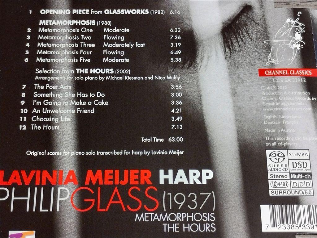 Lavinia Meijer/Philip Glass - Metamorphosis [SACD], Ophalen of Verzenden, Classicisme, Zo goed als nieuw, Kamermuziek