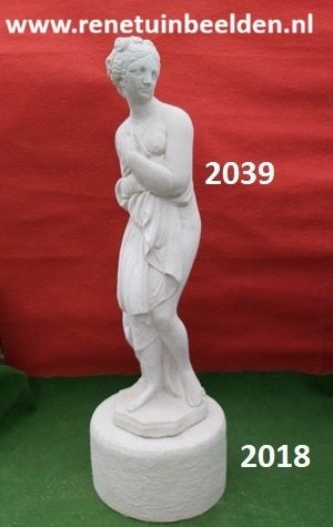 ZUIL MET VROUW PAOLINA.  Nr 2039 & 2018, Ophalen, Nieuw, Beton, Mensenbeeld