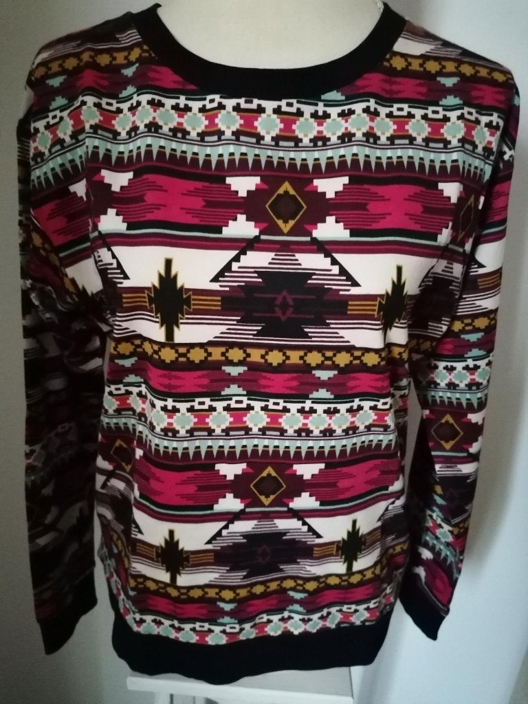 TRENDY sweater div. kleuren met aztecprint mt. S, Kleding | Dames, Truien en Vesten, H&M, Meerkleurig, Nieuw, Ophalen of Verzenden