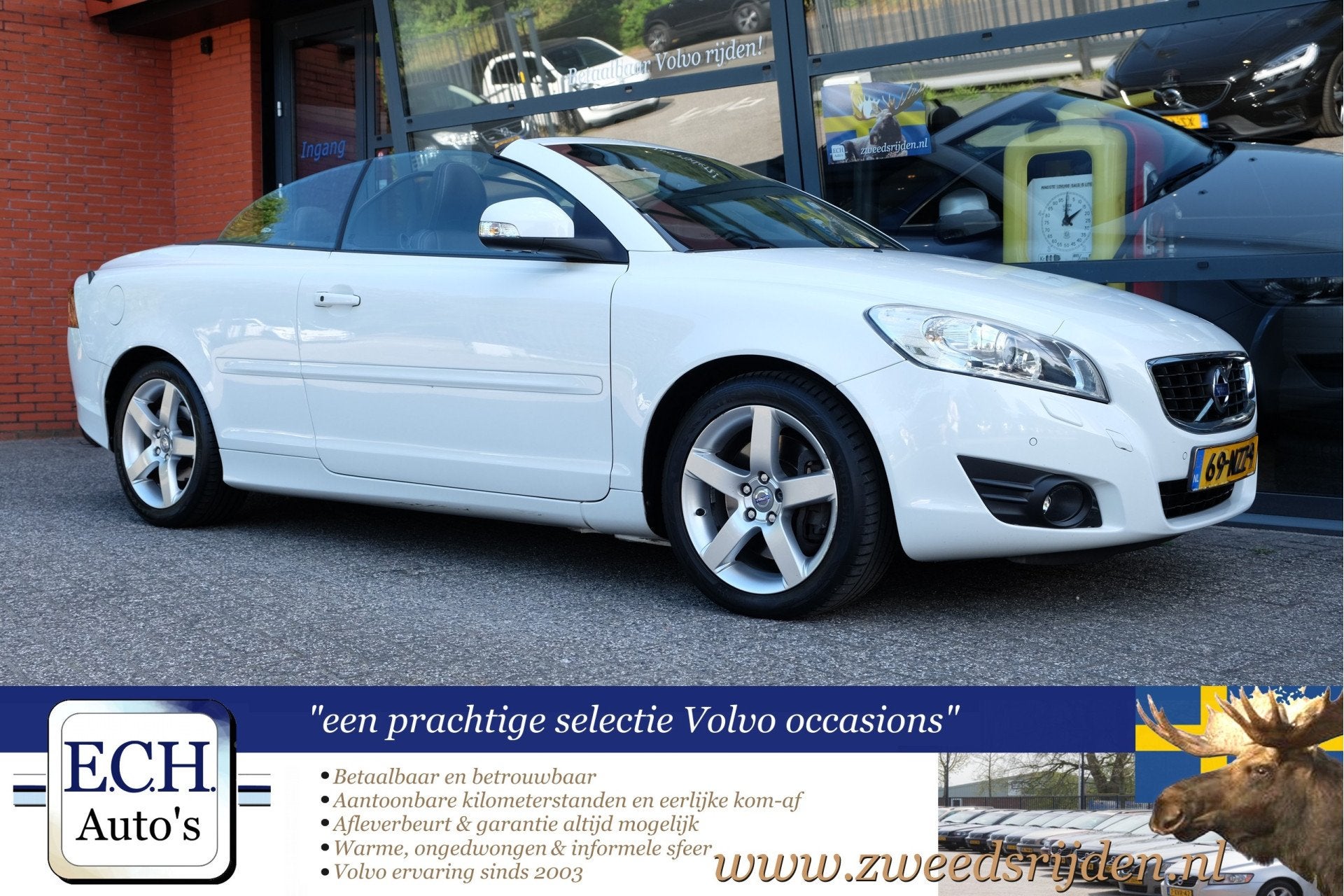 Volvo C70 Convertible 2.0 D3 5cil Automaat Summum (bj 2011), Euro 5, C70, Gebruikt, 197 €/maand