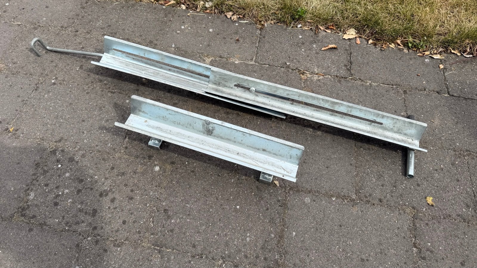 Metalen geleider / oprij goot voor fietsendrager, Verzenden, Gebruikt