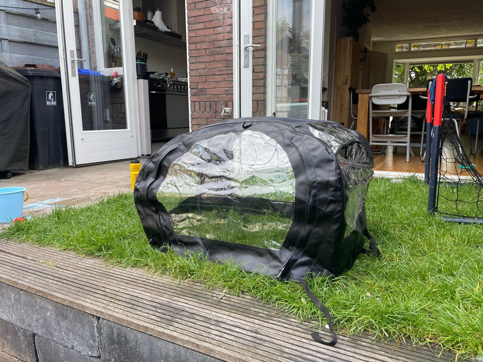 Babboe overkapping City Mini - Goede staat, Fietsen en Brommers, Fietsaccessoires | Aanhangers en Karren, Gebruikt, Overige typen