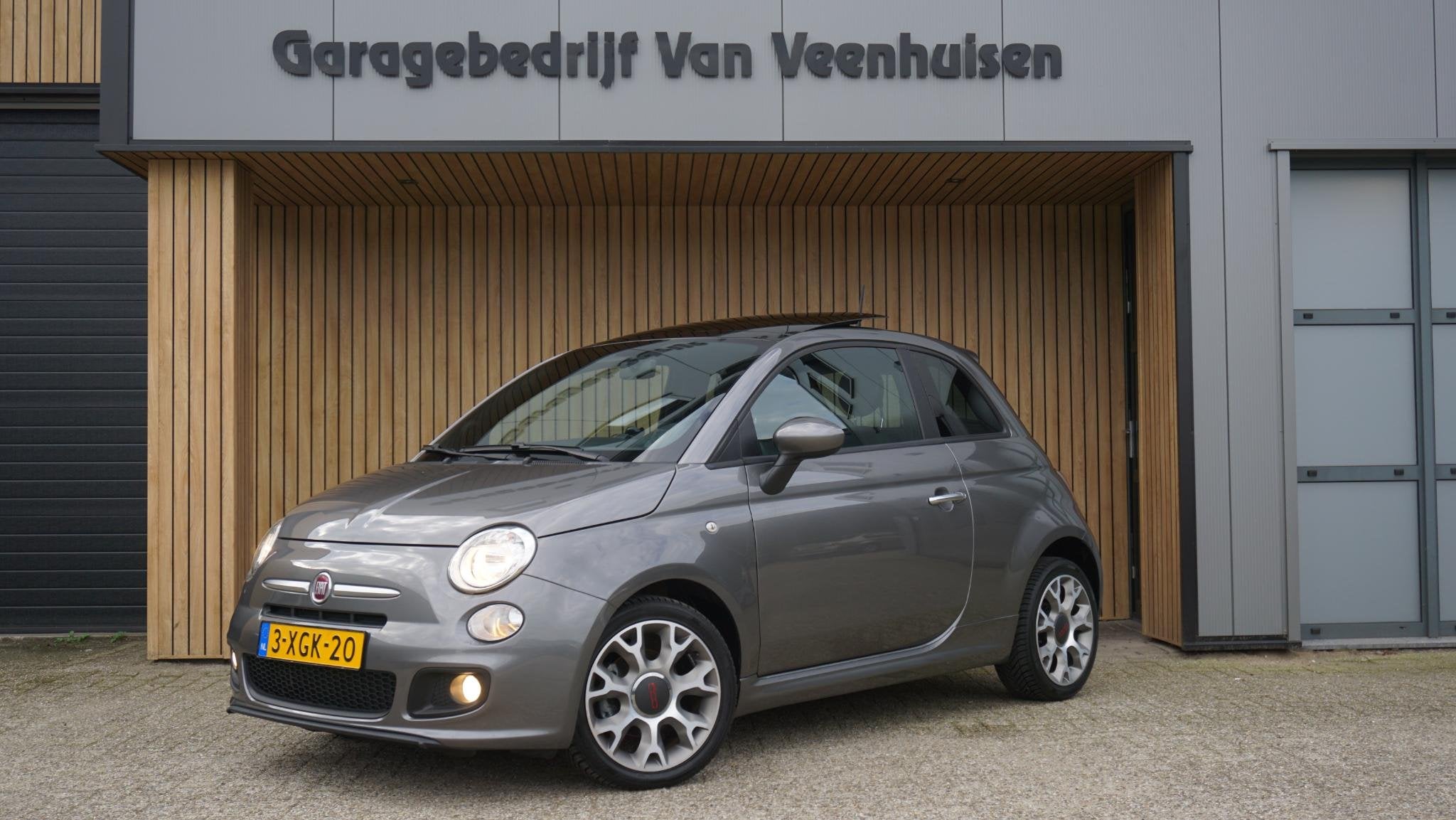 Fiat 500 0.9 80pk Twinair Turbo 500S Pano.Dak Virtual Cockpi, Auto's, Voorwielaandrijving, Gebruikt, Leder en Stof, 905 kg