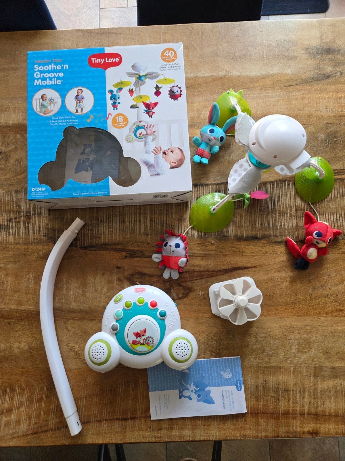 Muziekmobiel Tiny Love, Ophalen of Verzenden, Gebruikt, Mobiel, Met geluid