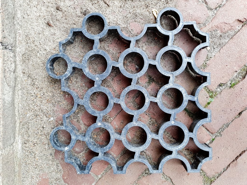 10x kunststof terrastegel, in 1 koop., Tuin en Terras, Tegels en Klinkers, Ophalen, Zo goed als nieuw, Kunststof, Terrastegels
