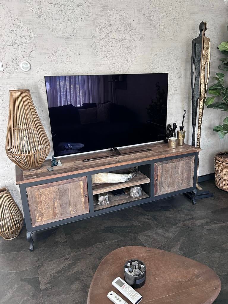 Riviera Maison DrifwoodTV-meubel, Ophalen, 150 tot 200 cm, Driftwood, Zo goed als nieuw
