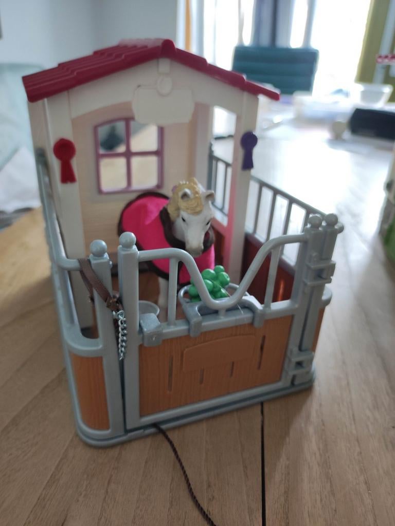 Schleich Paardenbox met Lusitano merrie, Ophalen of Verzenden, Gebruikt, Jongen of Meisje