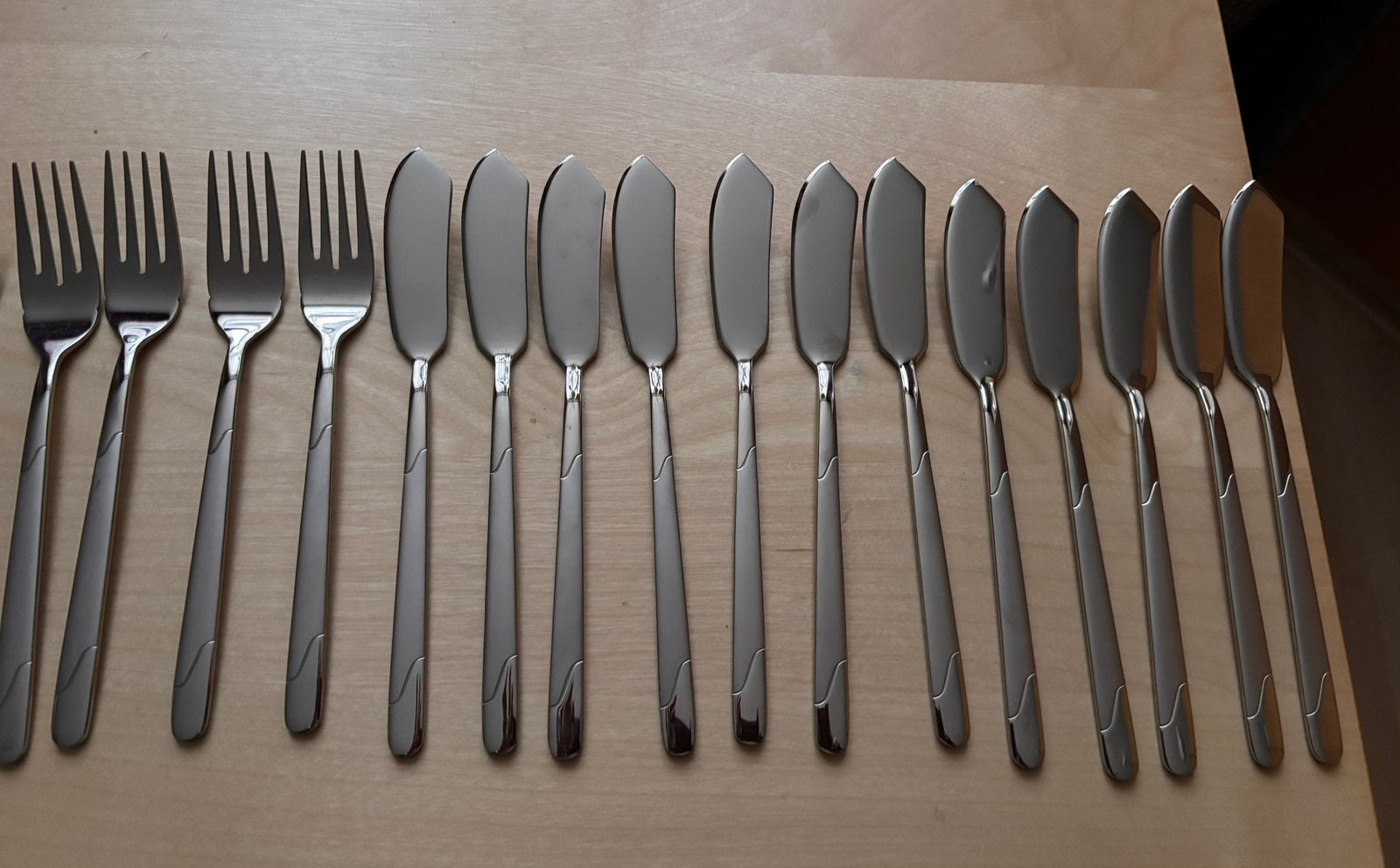 Visbestek 12- persoons, Huis en Inrichting, Keuken | Bestek, Bestekset, Nieuw, Ophalen of Verzenden, Rvs of Chroom