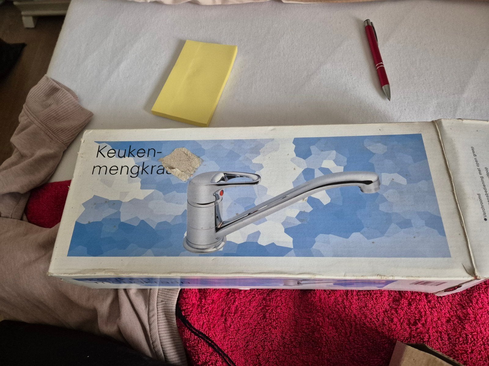Nieuwe verchroomde keukenmengkraan met flexibele slangen, Overige typen, Verzenden, Metaal, Overige merken