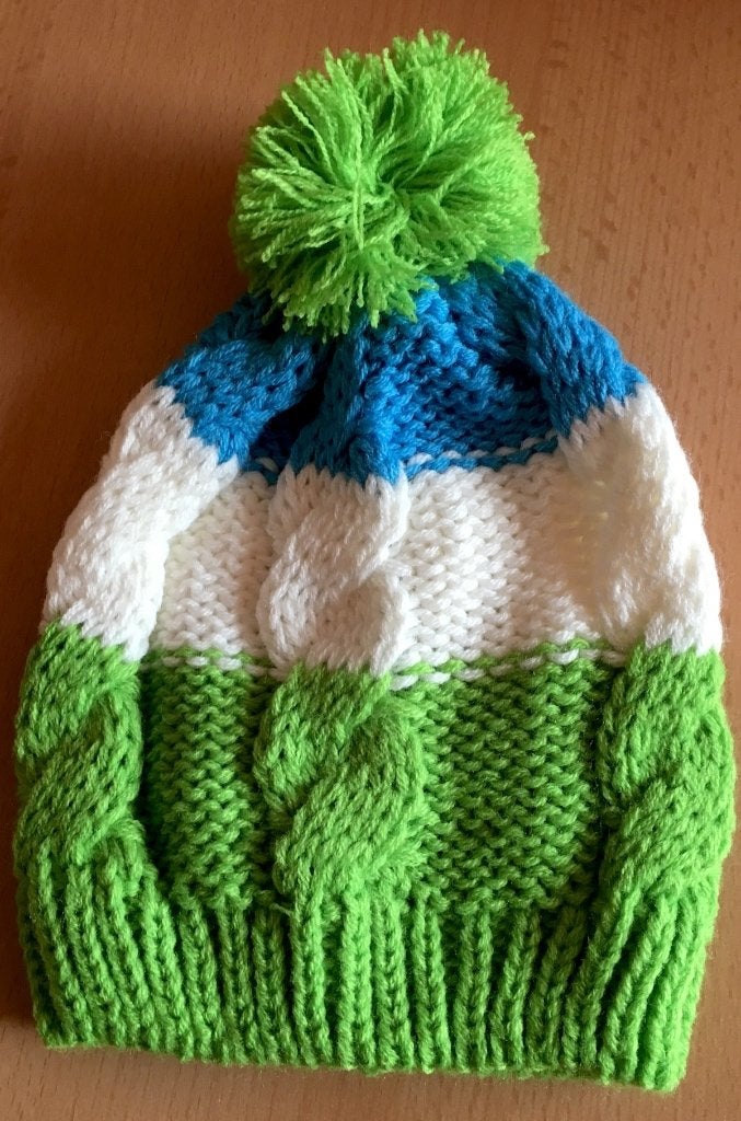 Leuke groen/wit blauwe muts Maat 86 NIEUW, Nieuw, Ophalen of Verzenden, Maat 86, Jongetje