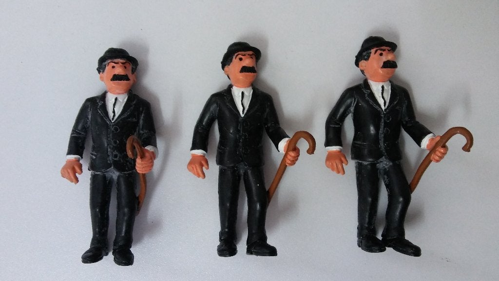 Kuifje jansen Janssen comics spain pvc figuur strip pvc, Verzamelen, Ophalen of Verzenden, Kuifje, Zo goed als nieuw, Beeldje of Figuurtje