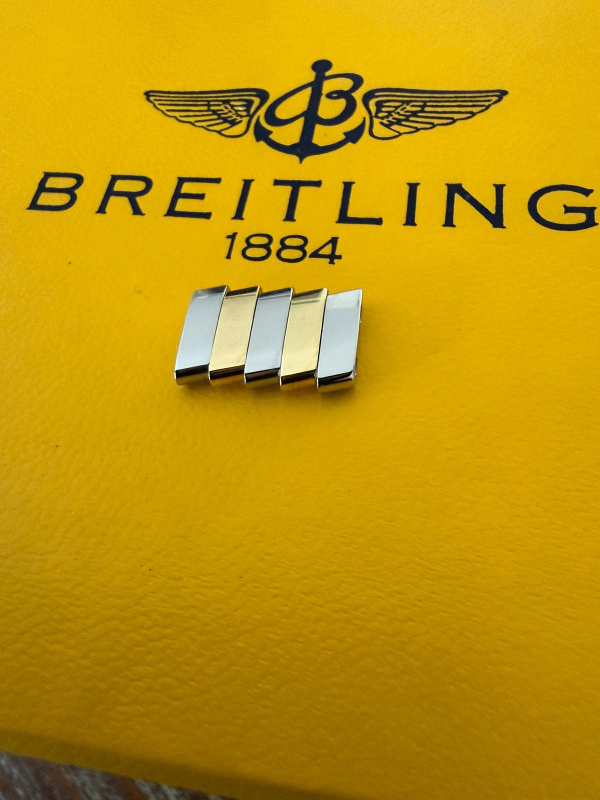 Breitling chronomat.crosswind 18 karaat goud / staal schakel, Ophalen, Staal, Breitling, Zo goed als nieuw