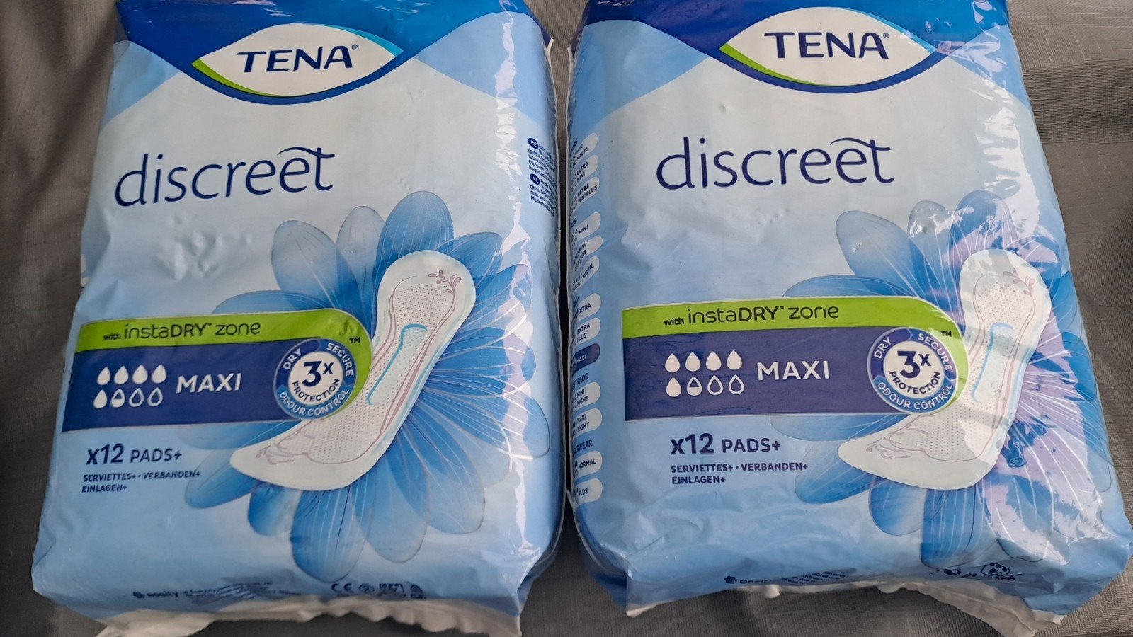 2x Tena discreet maxi, Onbekend, Nieuw, Ophalen of Verzenden, Onbekend