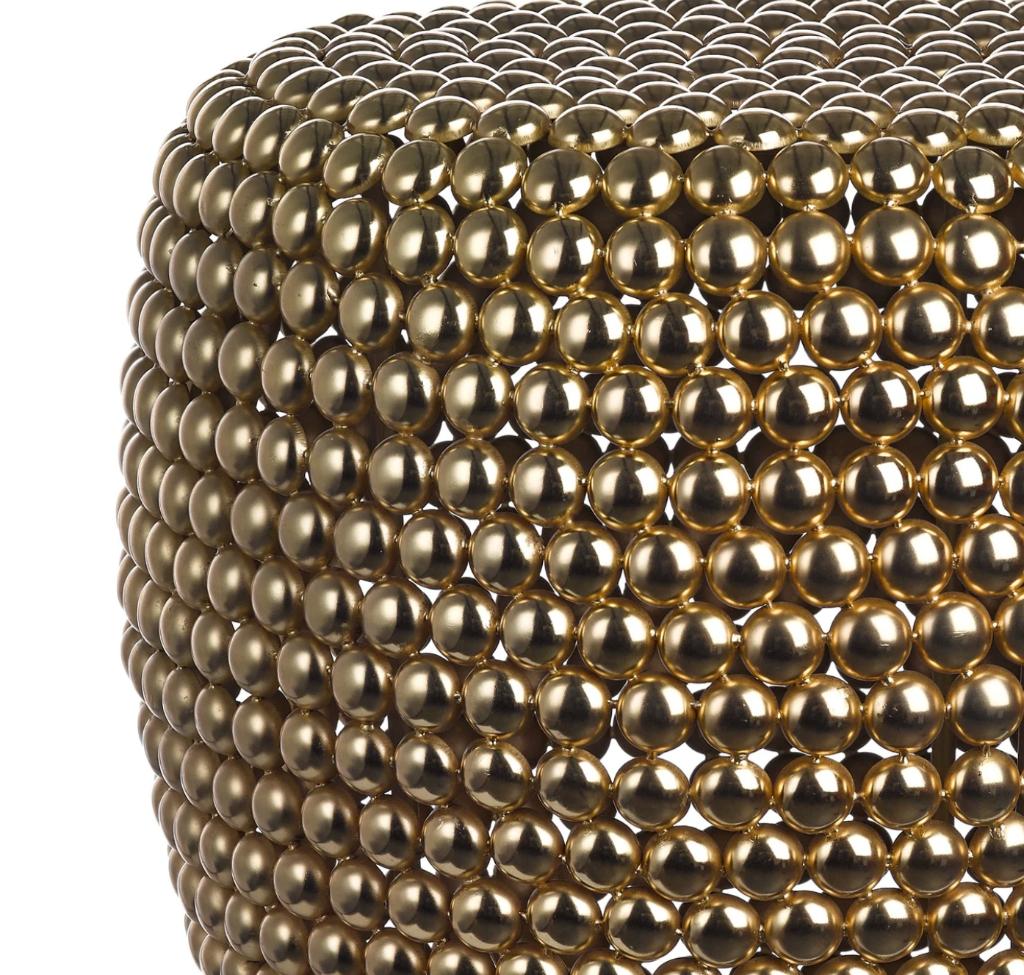 POLSPOTTEN Dot Kruk/Bijzettafel - Goud | Van €260, nu, 45 tot 60 cm, Minder dan 55 cm, Metaal of Aluminium, Nieuw
