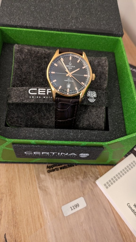Certina - DS-1 Powermatic 80 Automatic, Overige merken, Leer, Staal, Polshorloge