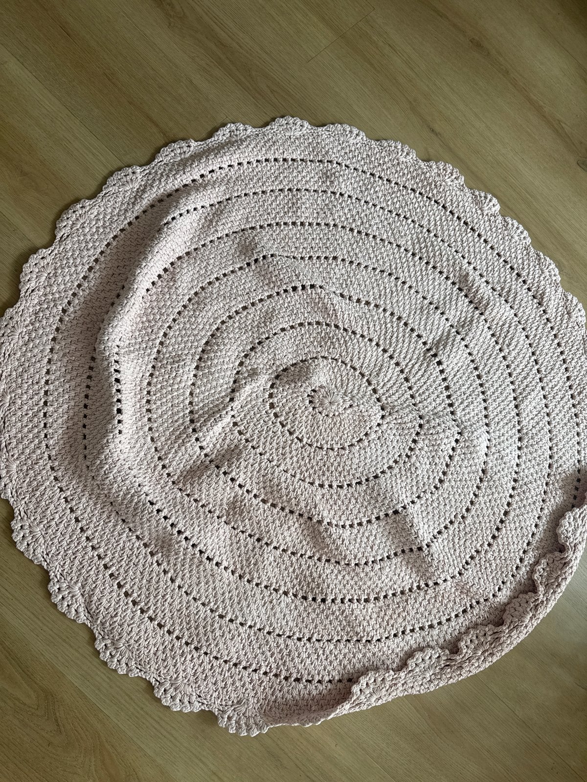 Vloerkleed 1.2 meter doorsnee, 100 tot 150 cm, Rond, Ophalen of Verzenden, Zo goed als nieuw