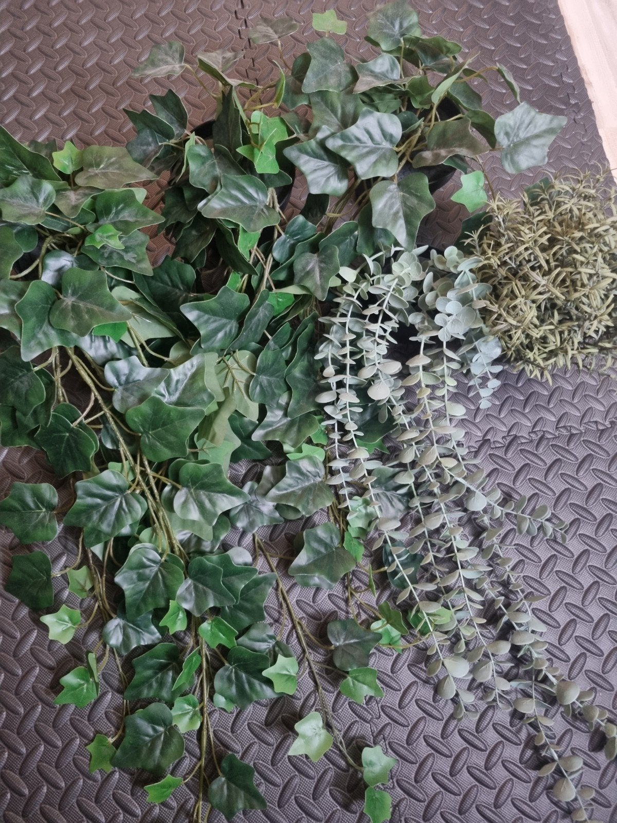 5 IKEA Fejka planten 3x klimop, 1x rozemarijn, 1x eucalyptus, Ophalen of Verzenden, Binnen