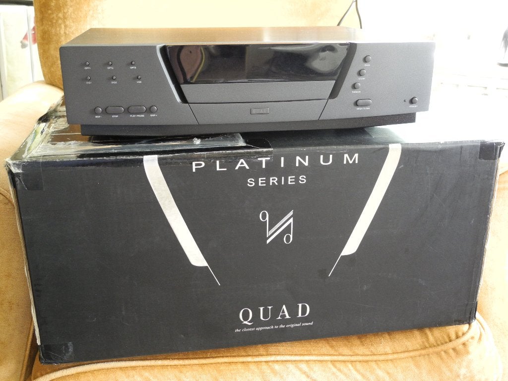 Quad Platinum DMP: voorversterker, cd speler, dac + extra's, Zo goed als nieuw, 60 tot 120 watt, Stereo, Ophalen