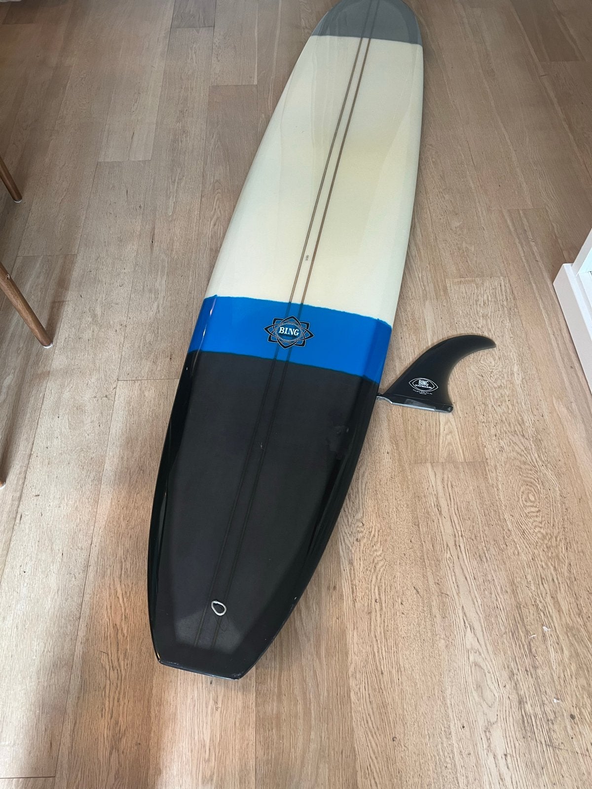 Bing 9”5 Surfboards Longboard with Bing fin, Watersport en Boten, Golfsurfen, Ophalen, Zo goed als nieuw, Longboard, Met vinnen