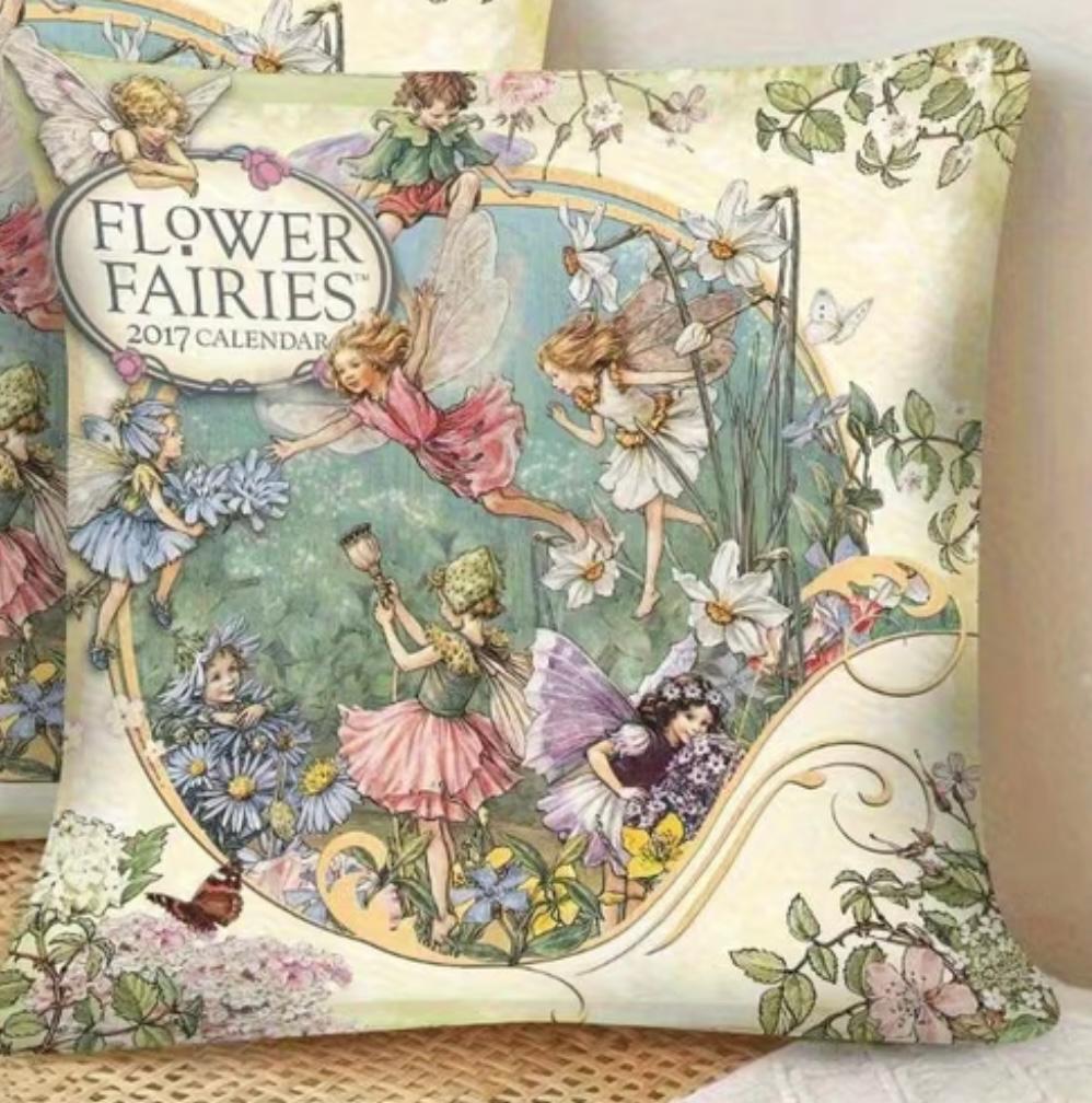 Flower fairies kussenovertrek 45x45, Huis en Inrichting, Ophalen of Verzenden, Nieuw, Vierkant