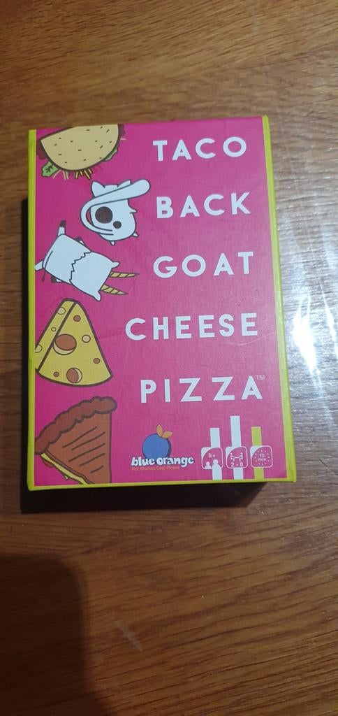 Taco Cat Goat Cheese Pizza Kaartspel - Blue Orange, Hobby en Vrije tijd, Gezelschapsspellen | Bordspellen, Vijf spelers of meer