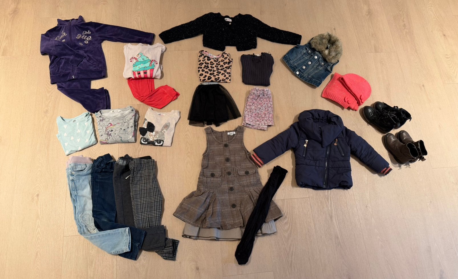 Pakket kleding meisje winter 98 - 104, Ophalen of Verzenden, Gebruikt, Maat 98