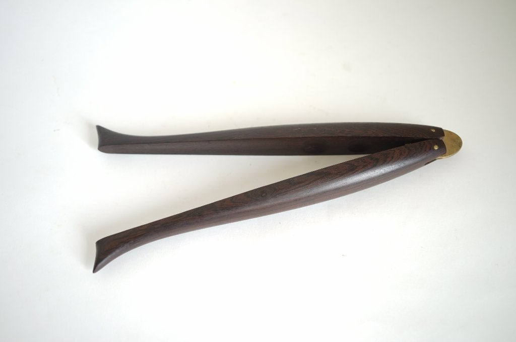 design Deens notenkraker messing hout vorm vis Preben Broste, Hout, Ophalen of Verzenden, Meerkleurig, Overige merken