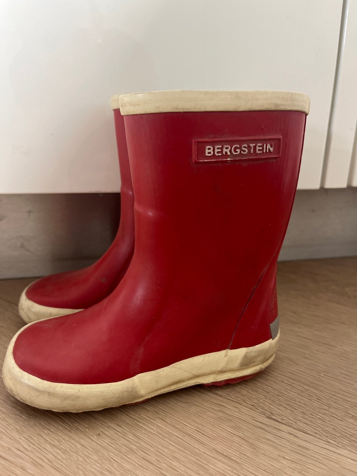 Bergstein regenlaarzen rood maat 23, Ophalen, Gebruikt, Jongen of Meisje, Laarzen