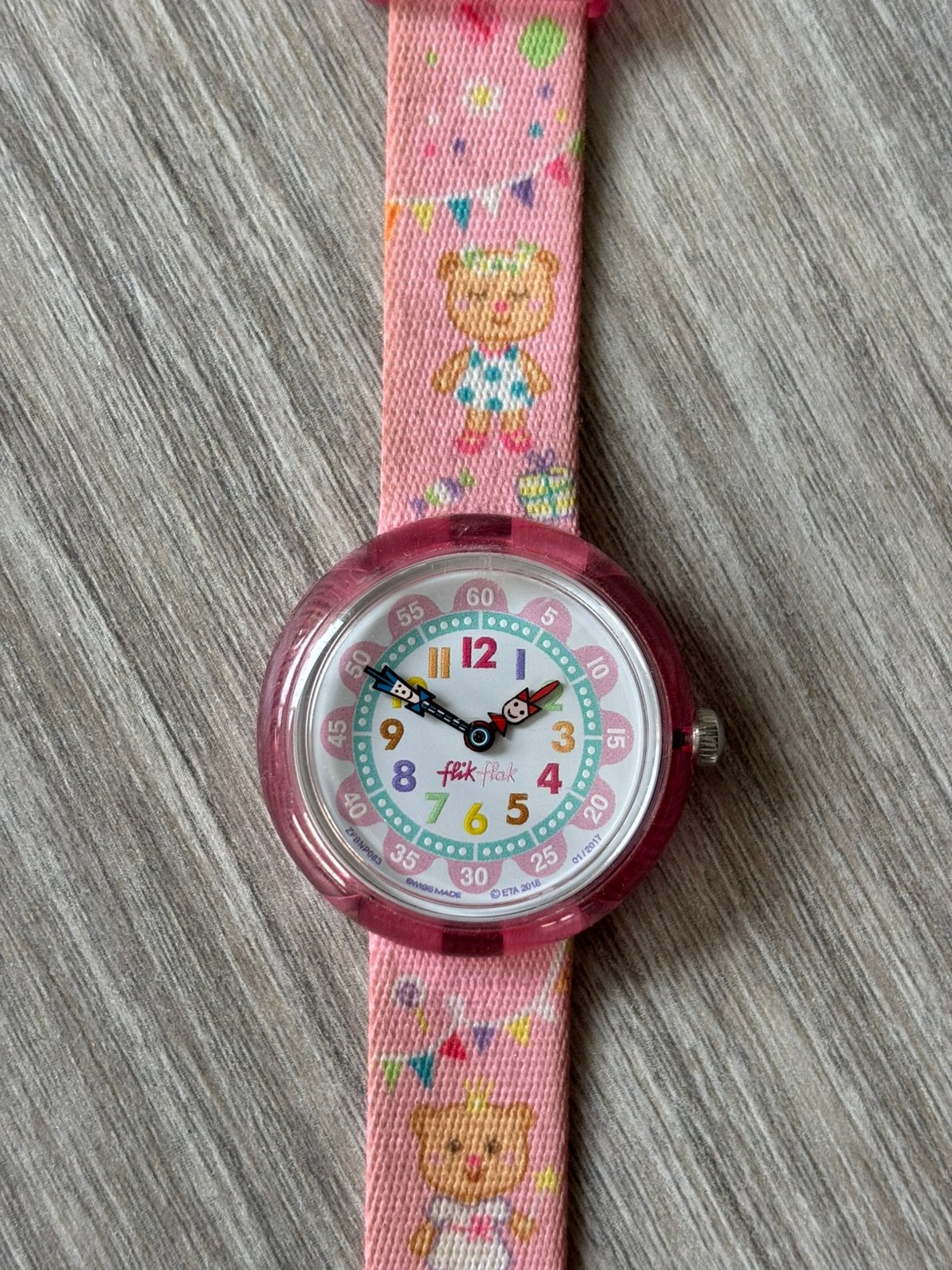 Flik Flak horlogo roze, Verzenden, Gebruikt, Roze, Meisje