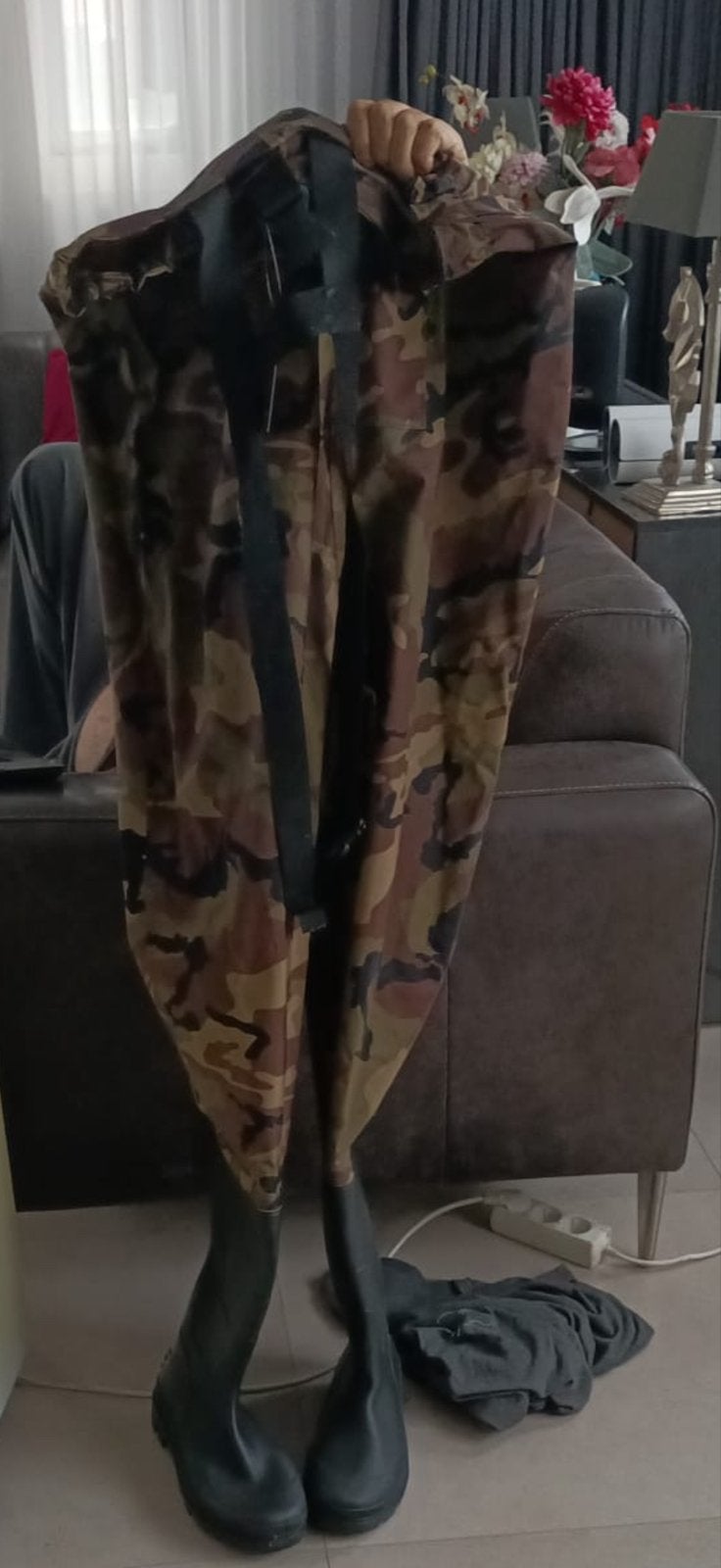 Ultimate waadpak camouflage - Schoenmaat 44, Ophalen, Zo goed als nieuw, Kleding