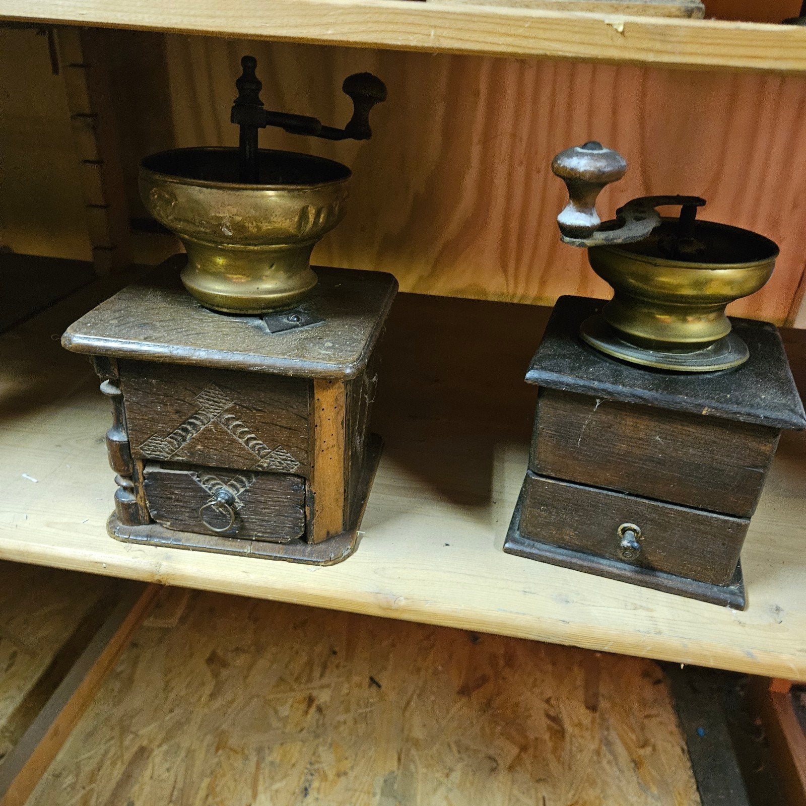 Antieke Koffiemolens - Set van 2, Ophalen