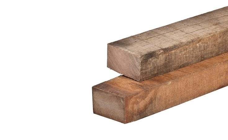 Balken, Hardhout 50 x 80 mm - Vanaf €16,75, Ophalen, Nieuw, Hardhout, 250 cm of meer