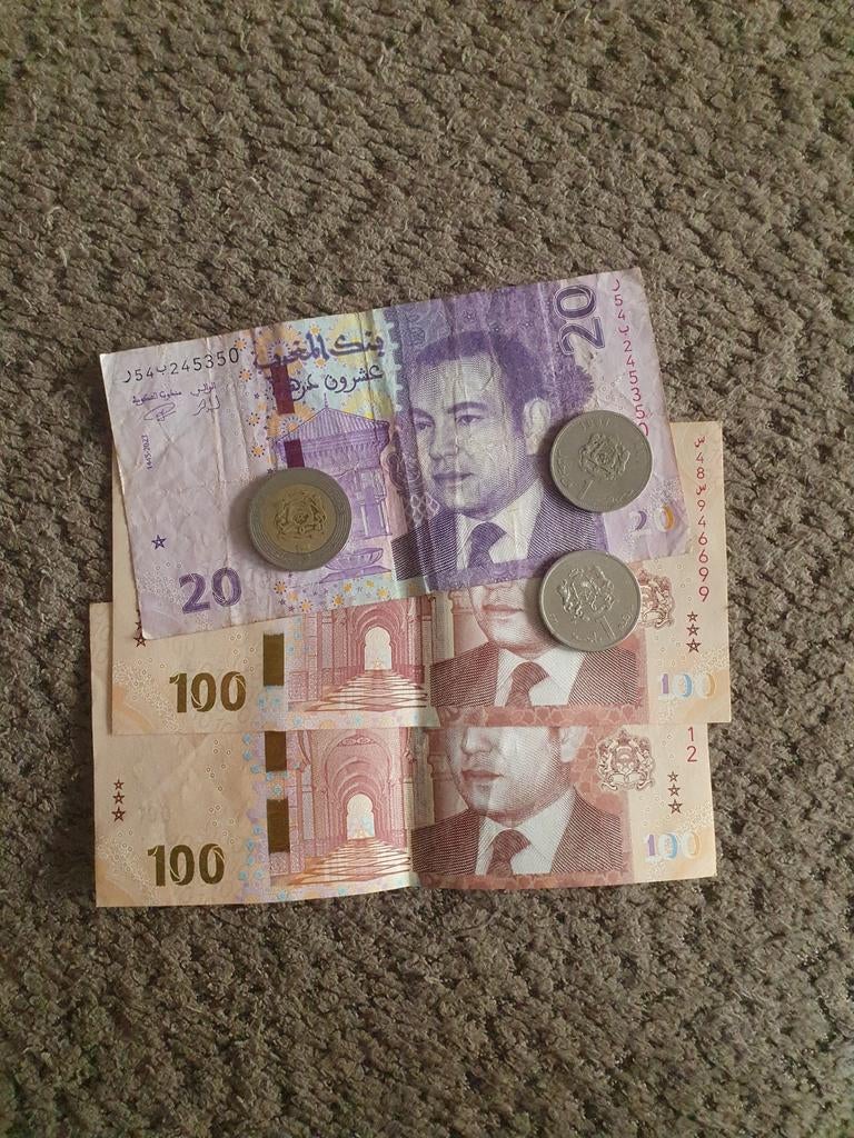 227 marrokaanse dirham, Ophalen, Buitenland, Munten